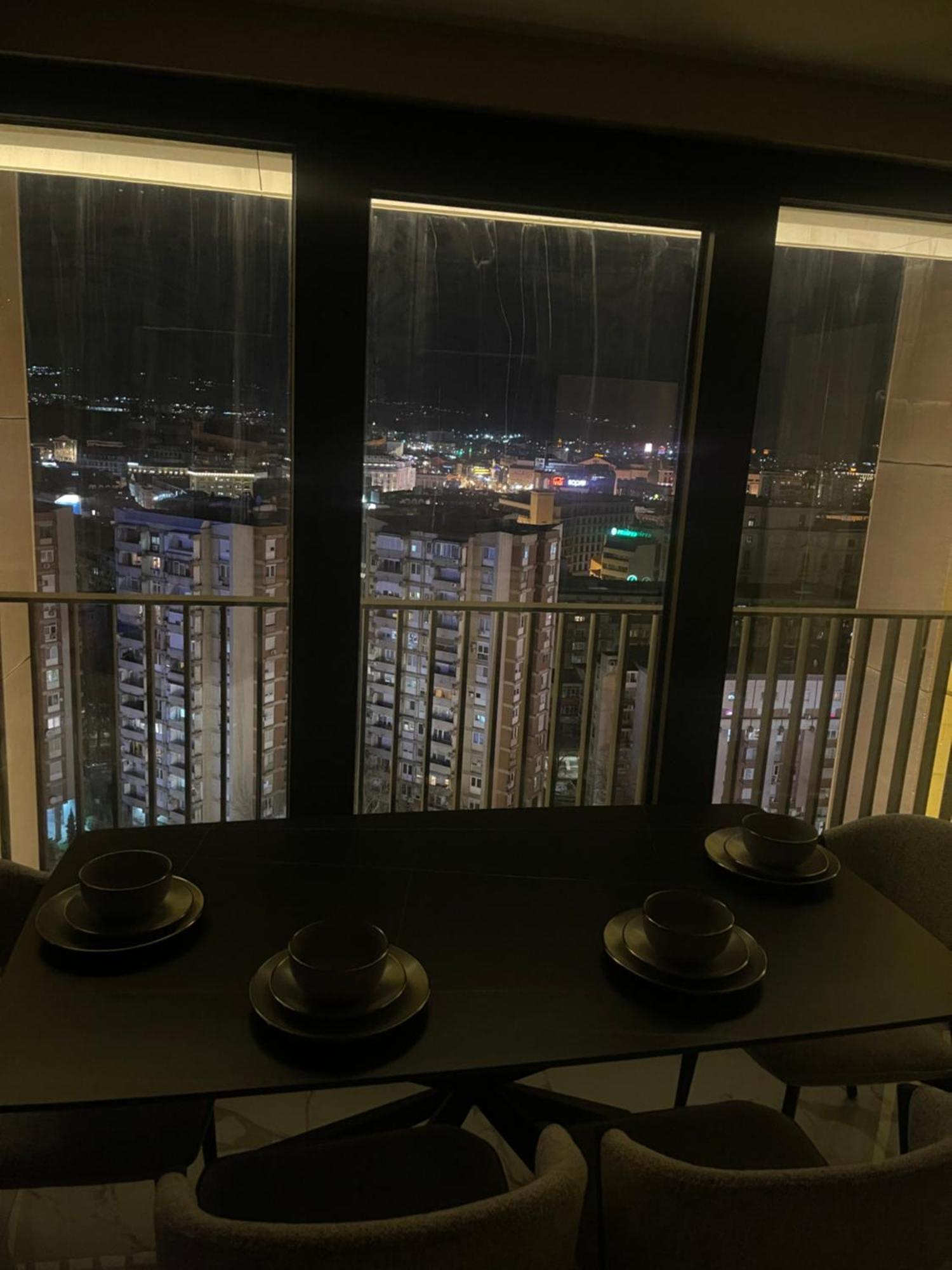 180° View Apartment In Diamond Building Üsküp Dış mekan fotoğraf